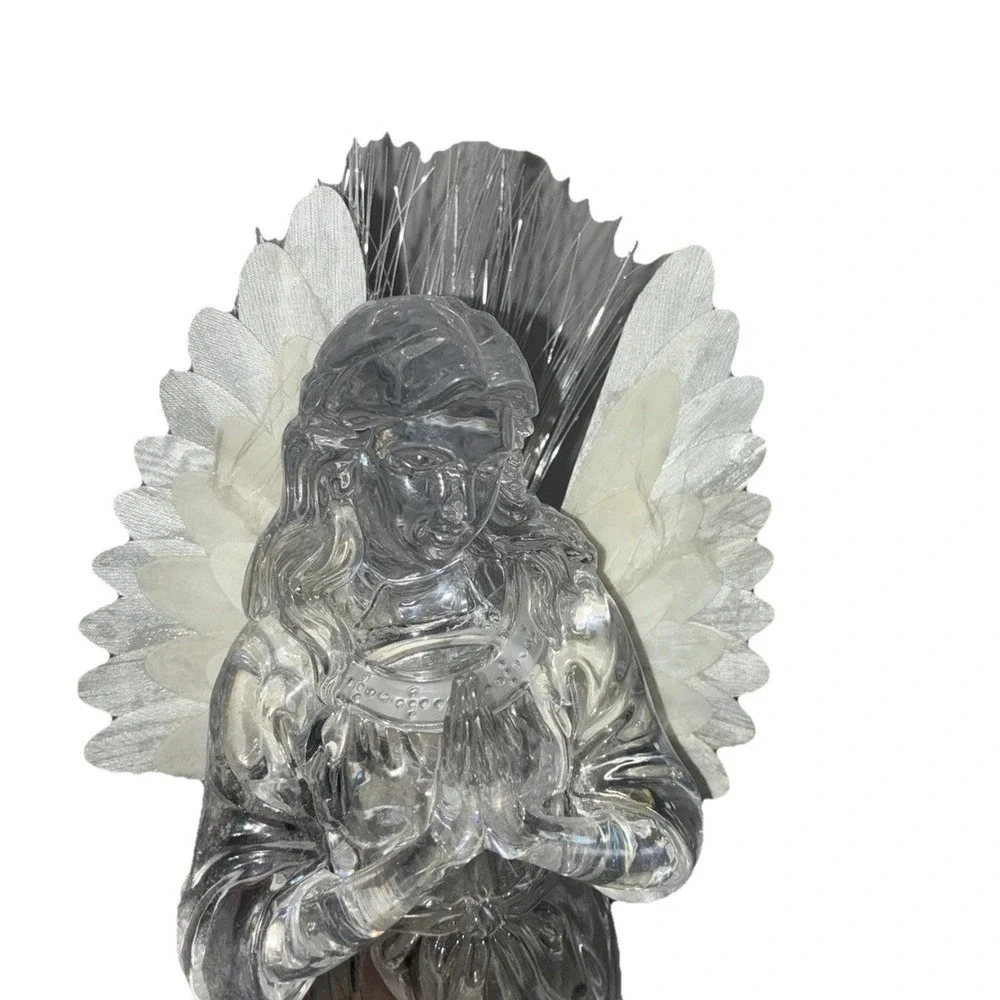 Vintage Avon Holiday Treasures Angel Glass 14